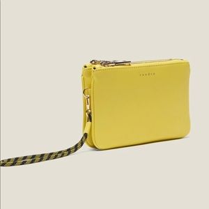 SOLD❌ Sandro mini “Addict” Leather Clutch